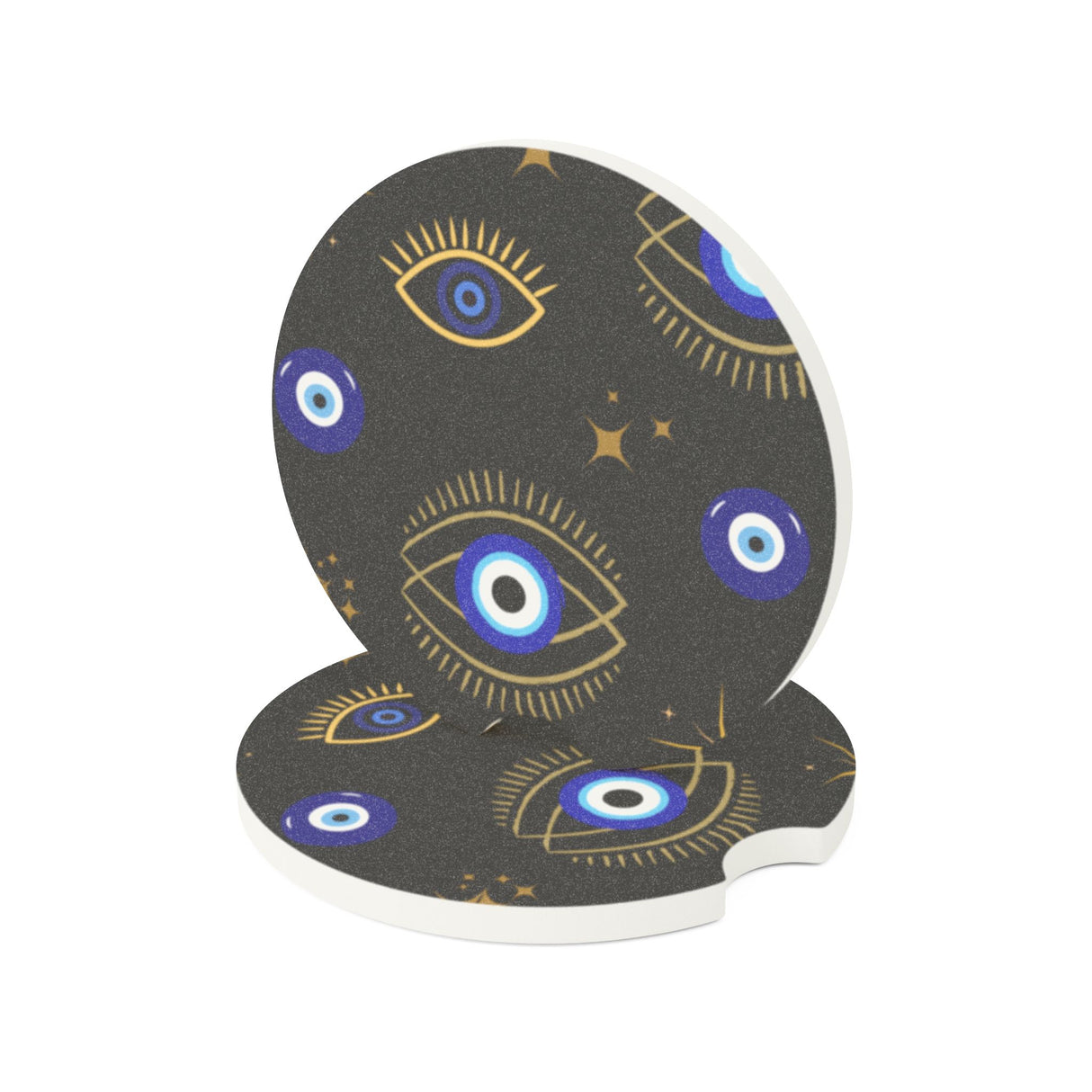 Mystical Evil Eye Soapstone Car Coaster