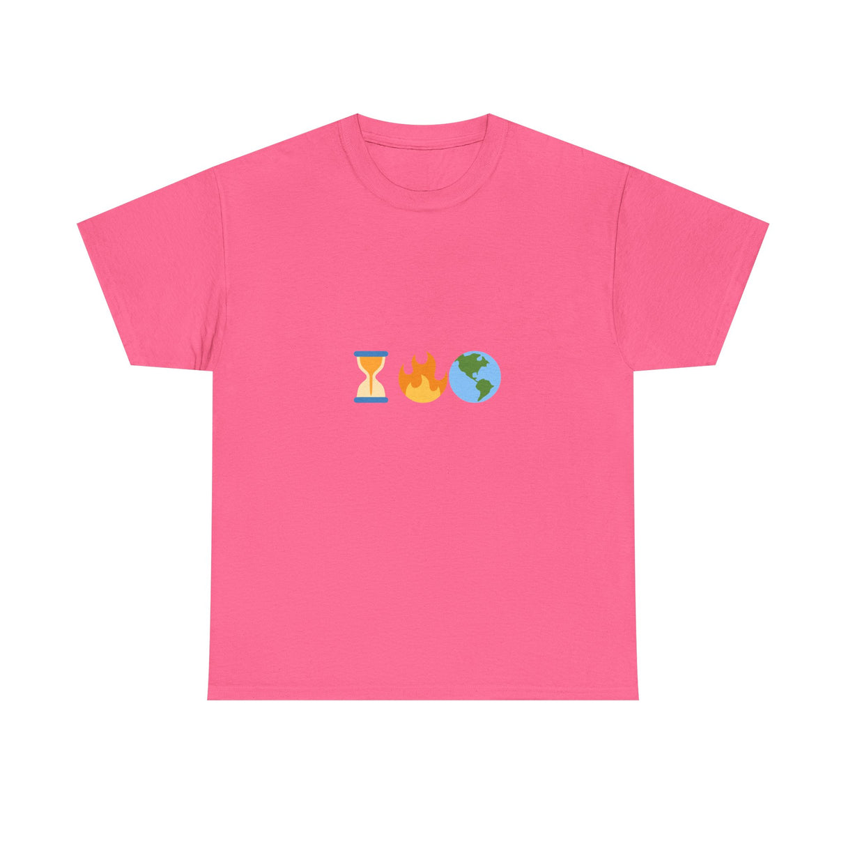 Running Out of Time Eco-Conscious Emoji Unisex Heavy Cotton Tee