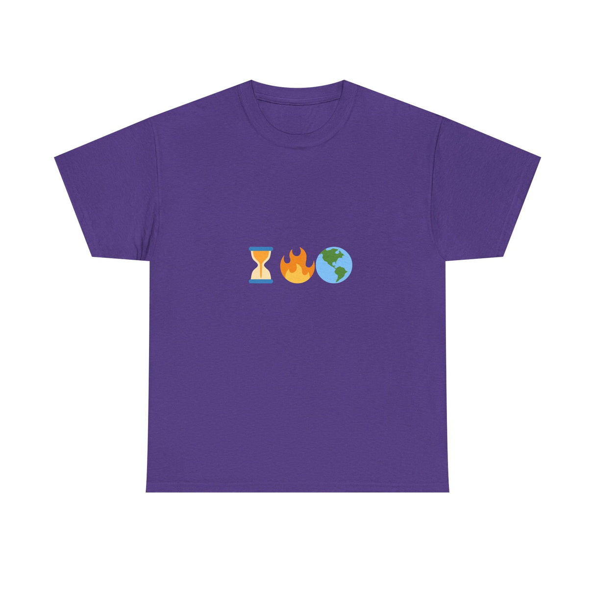 Running Out of Time Eco-Conscious Emoji Unisex Heavy Cotton Tee
