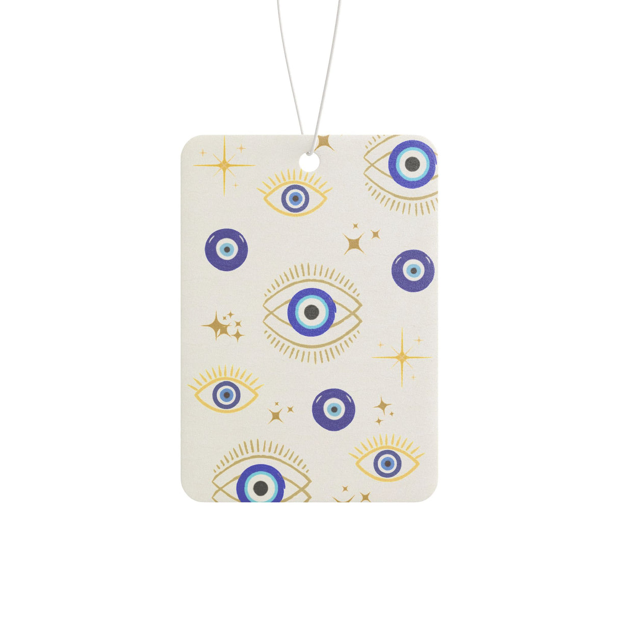 Mystical Evil Eye Car Air Freshener - White