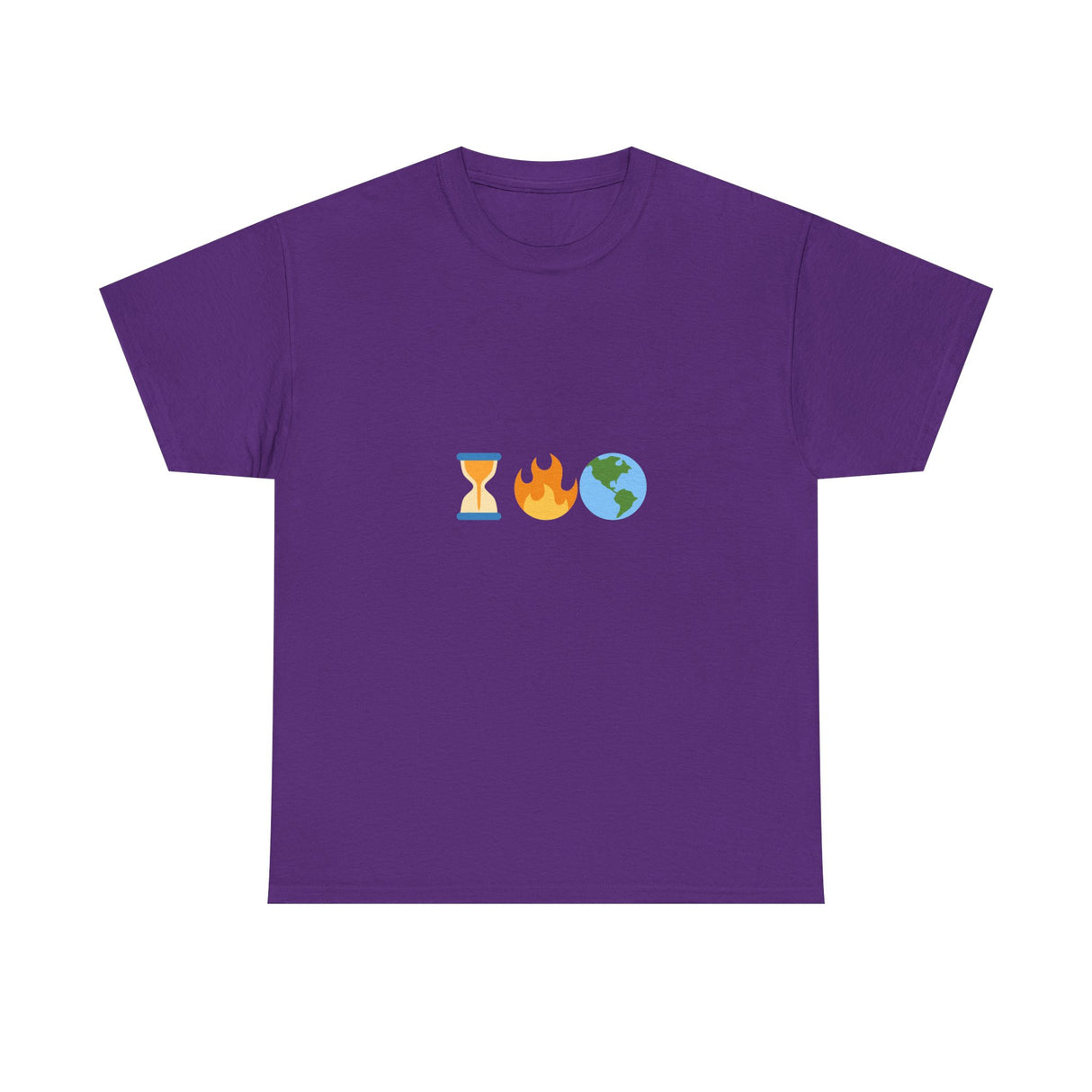 Running Out of Time Eco-Conscious Emoji Unisex Heavy Cotton Tee