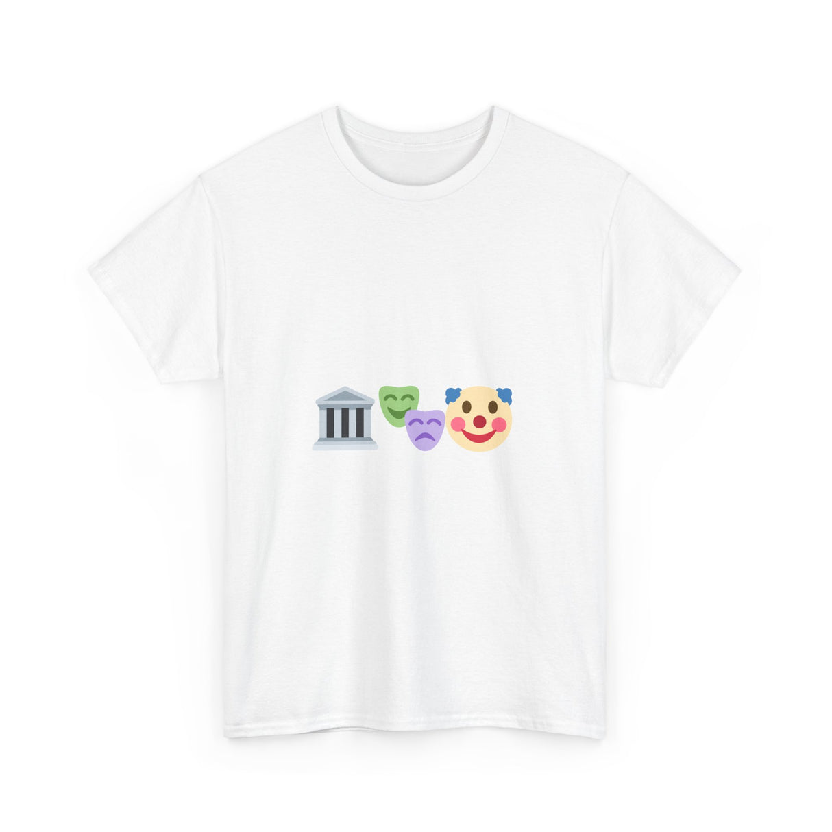 Government Clown Show Emoji Unisex Heavy Cotton Tee