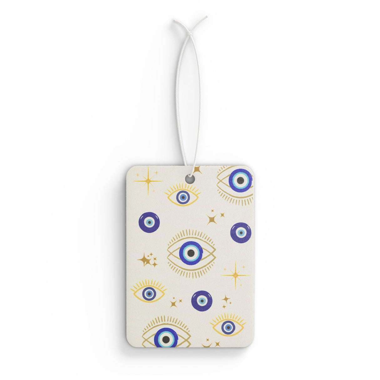 Mystical Evil Eye Car Air Freshener - White