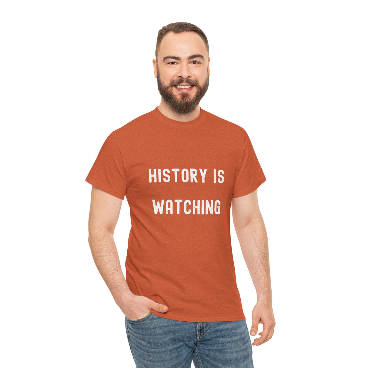 History is Watching Unisex Heavy Cotton Tee
