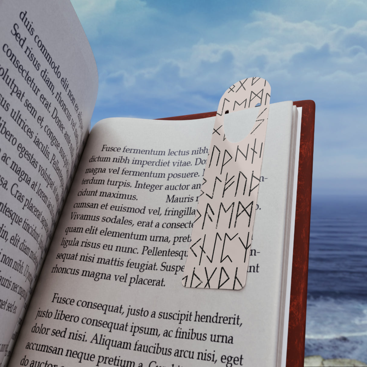 Nordic Rune Metal Bookmark