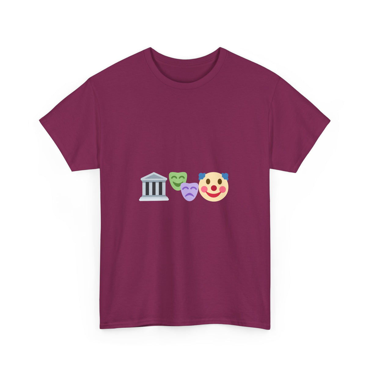 Government Clown Show Emoji Unisex Heavy Cotton Tee