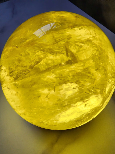 4 lb Natural Citrine Sphere - Arcane Imports