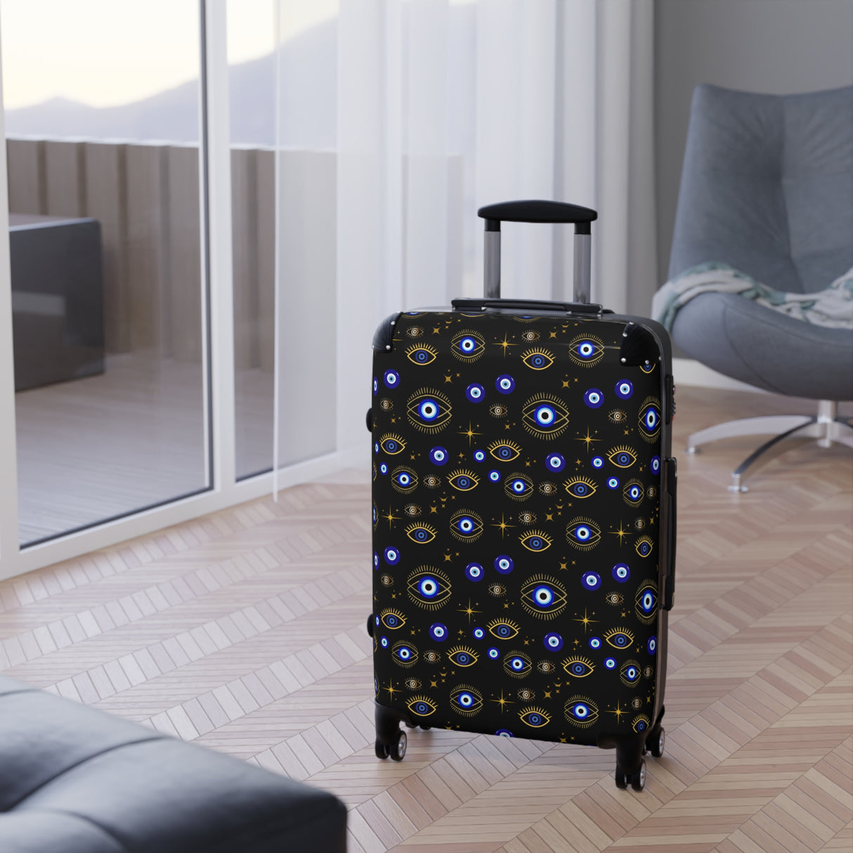 Mystical Evil Eye Suitcase
