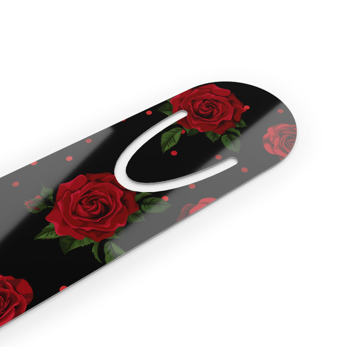 Elegant Rose Metal Bookmark