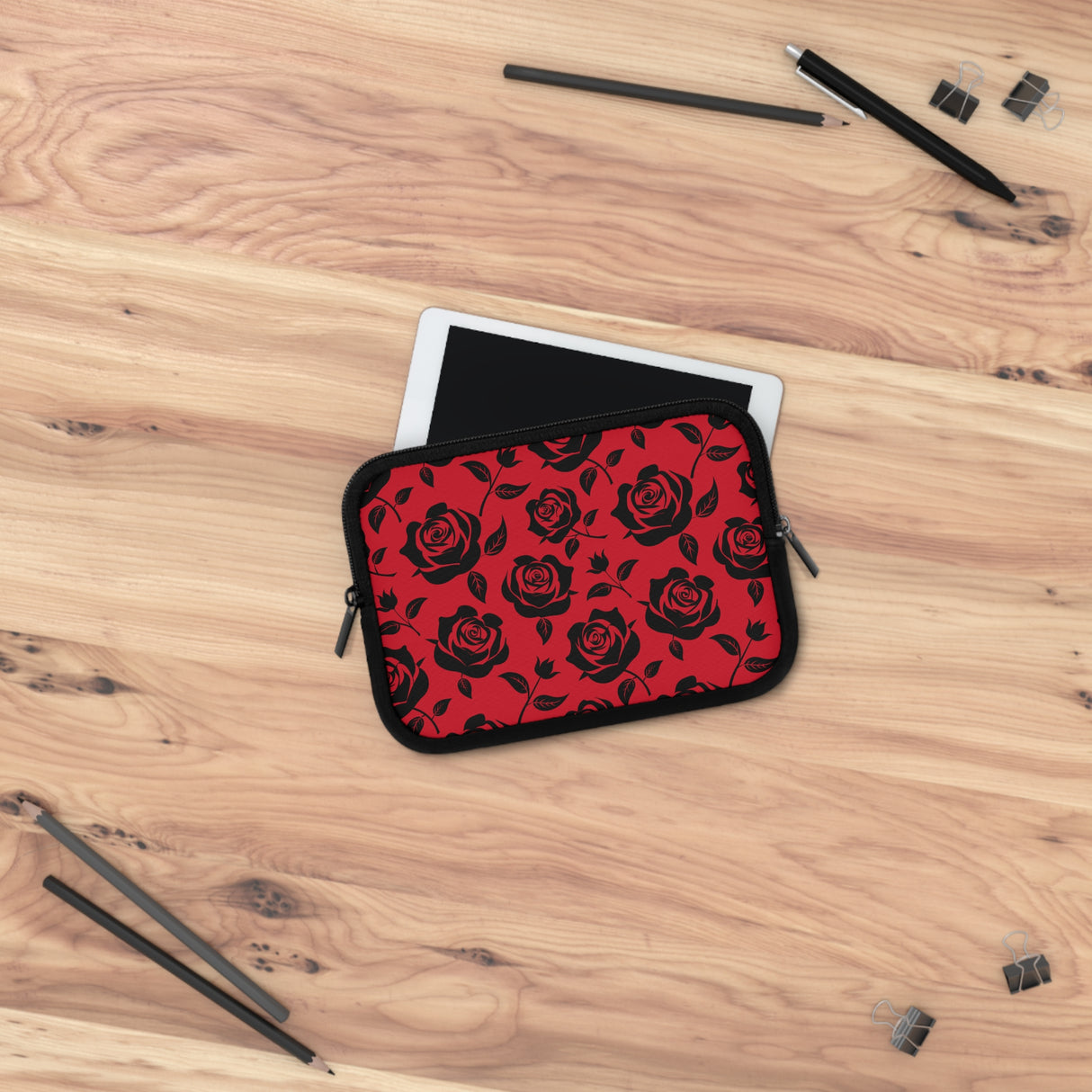 Black Rose Laptop Sleeve