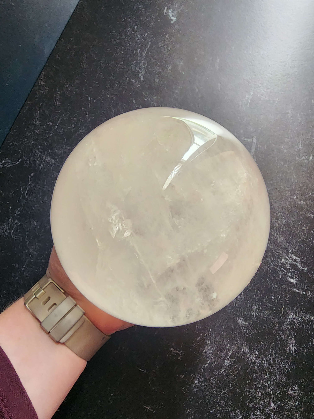 5 lb Natural Clear Quartz Crystal Ball - Arcane Imports