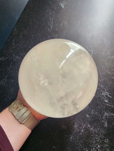 5 lb Natural Clear Quartz Crystal Ball - Arcane Imports