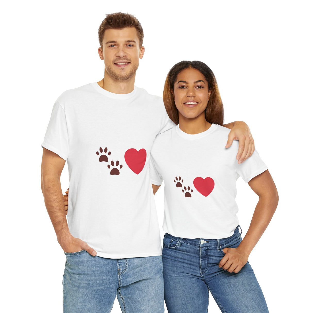 Pet Love Emoji Unisex Heavy Cotton Tee