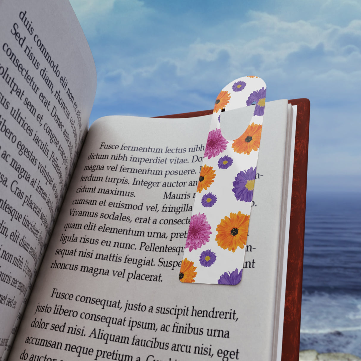 Enchanted Meadow Floral Design Bookmark