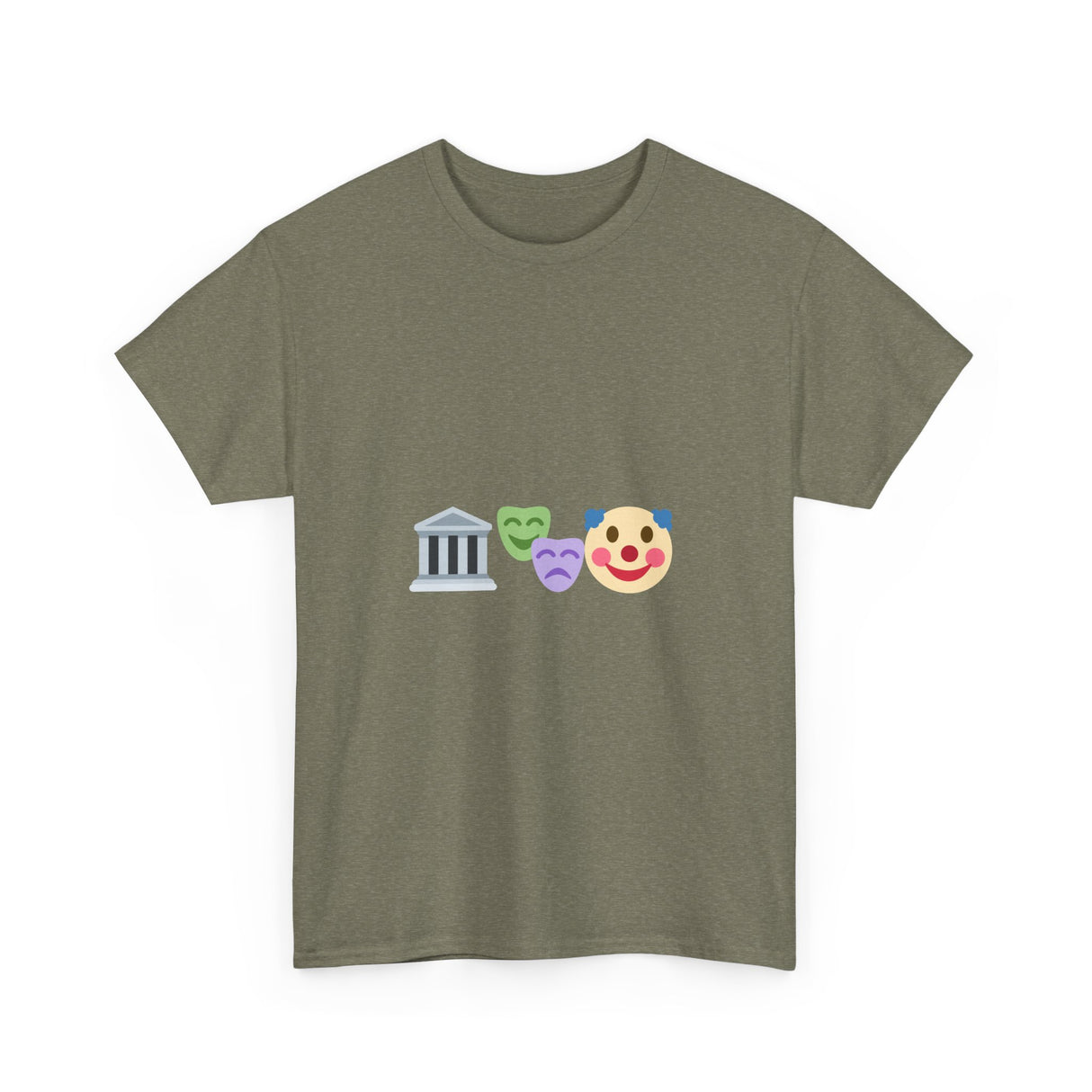 Government Clown Show Emoji Unisex Heavy Cotton Tee