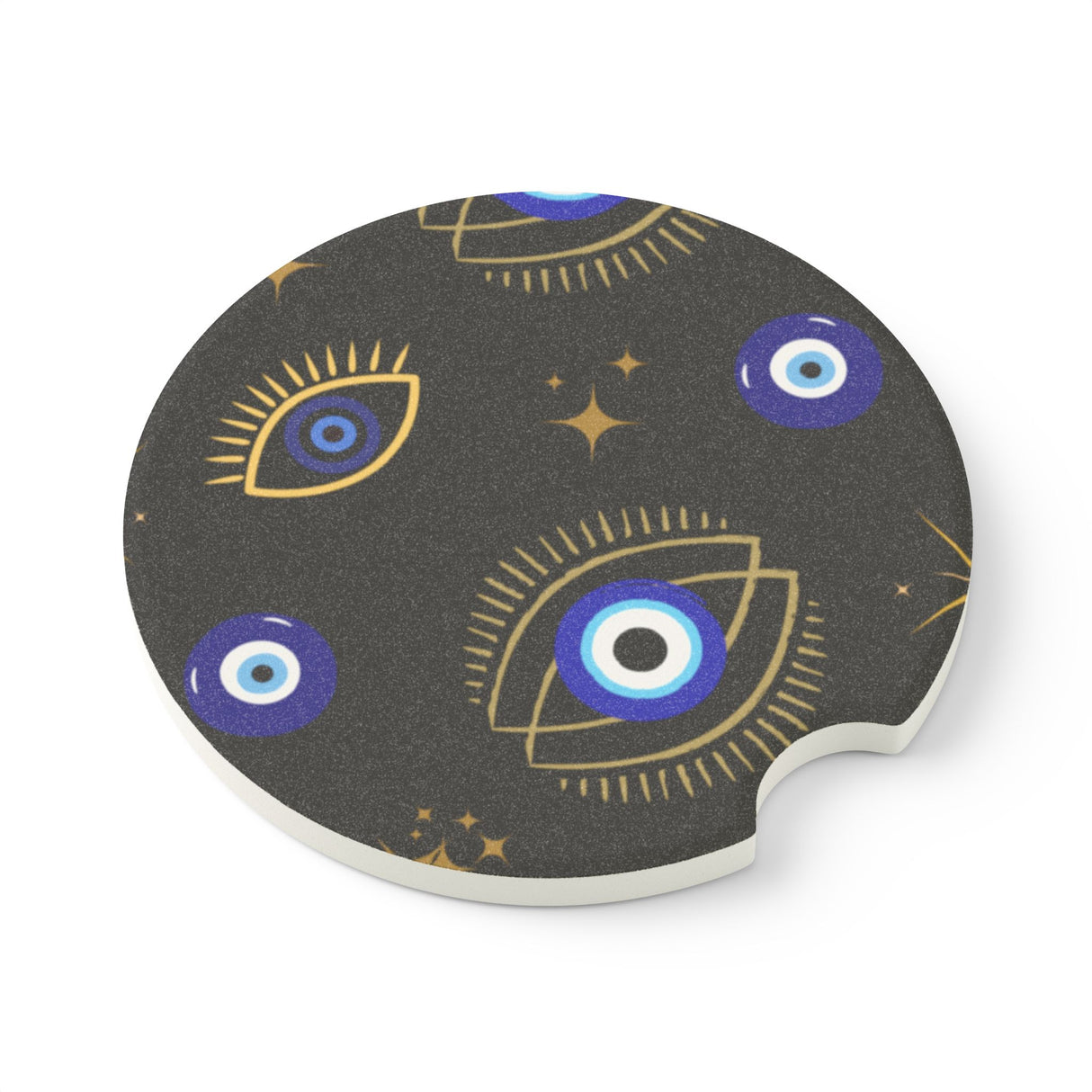 Mystical Evil Eye Soapstone Car Coaster