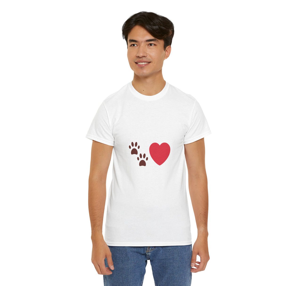Pet Love Emoji Unisex Heavy Cotton Tee