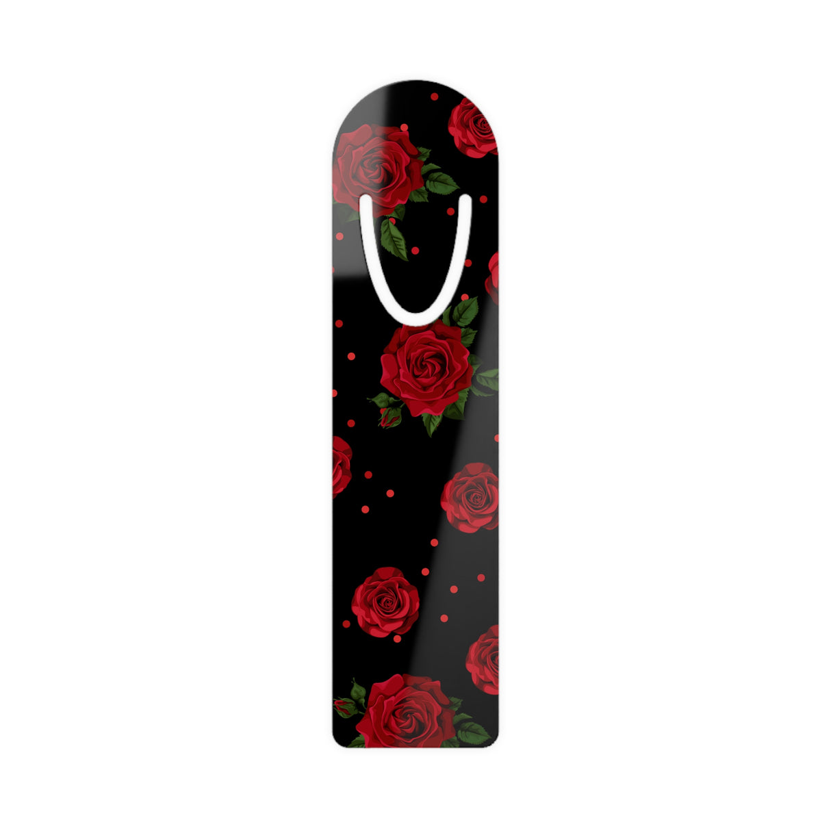 Elegant Rose Metal Bookmark
