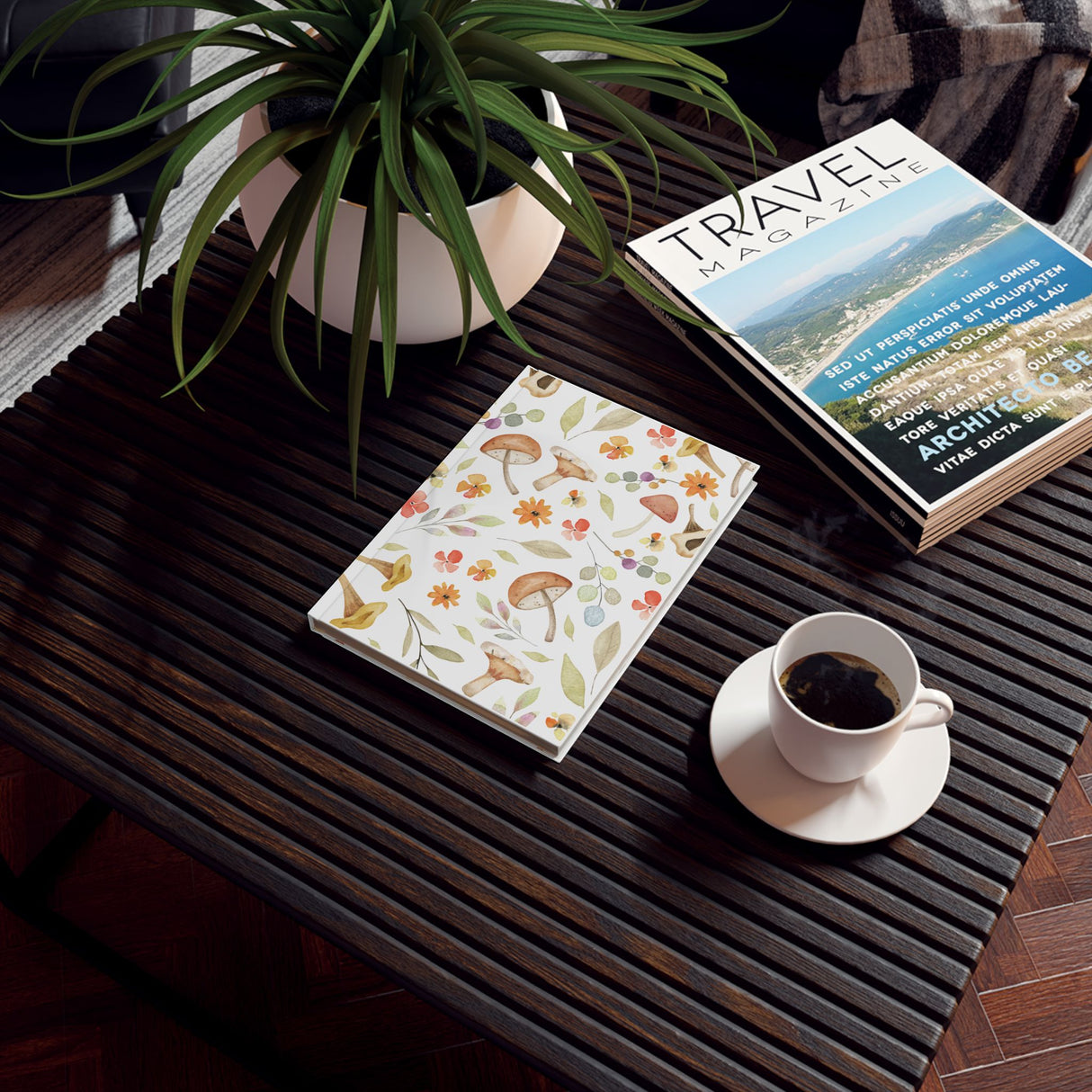 Whimsical Mushroom Hard Backed Journal