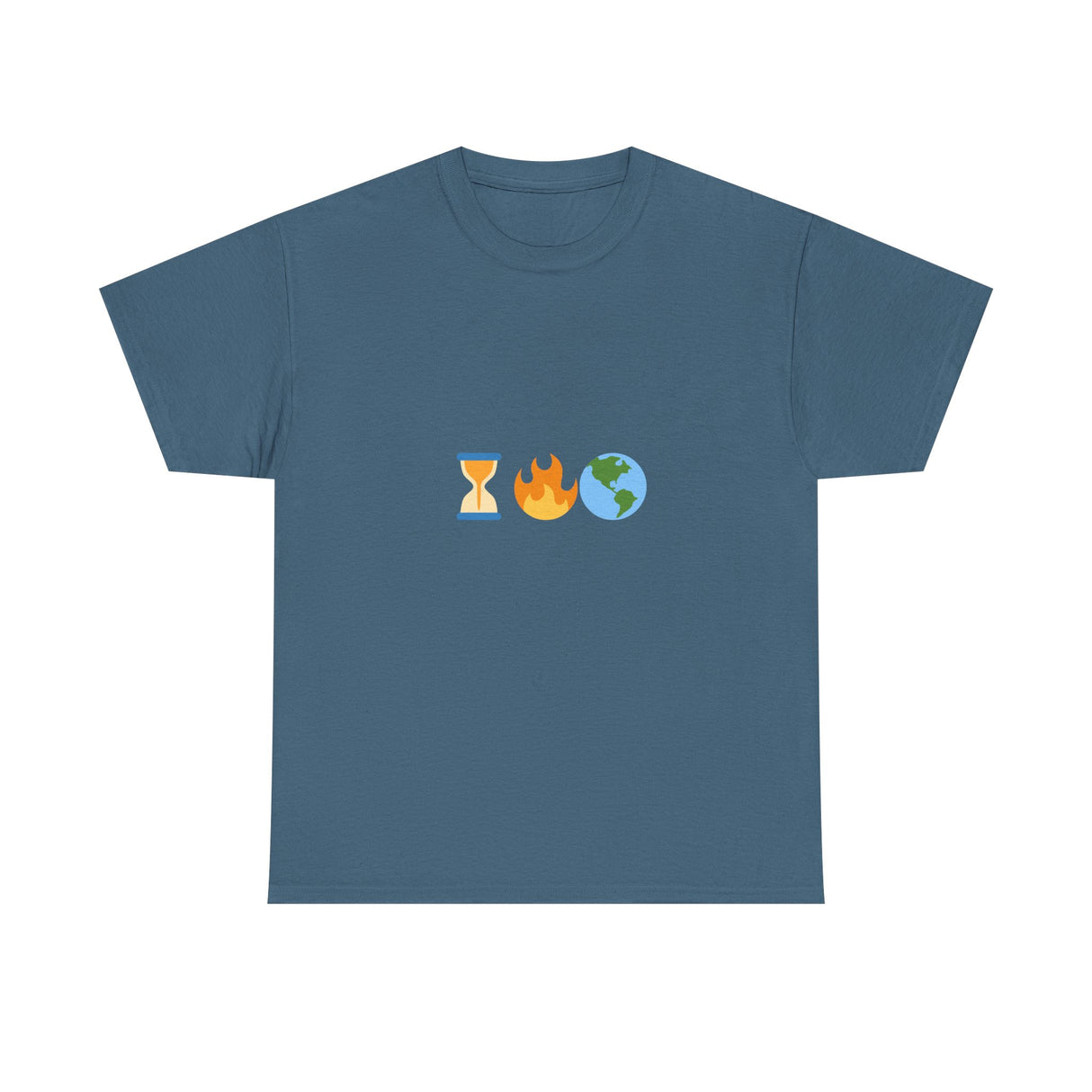 Running Out of Time Eco-Conscious Emoji Unisex Heavy Cotton Tee