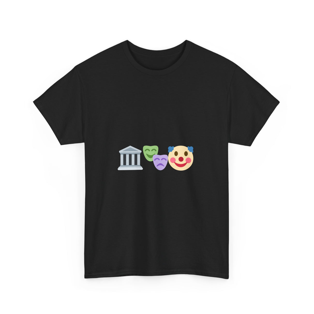 Government Clown Show Emoji Unisex Heavy Cotton Tee