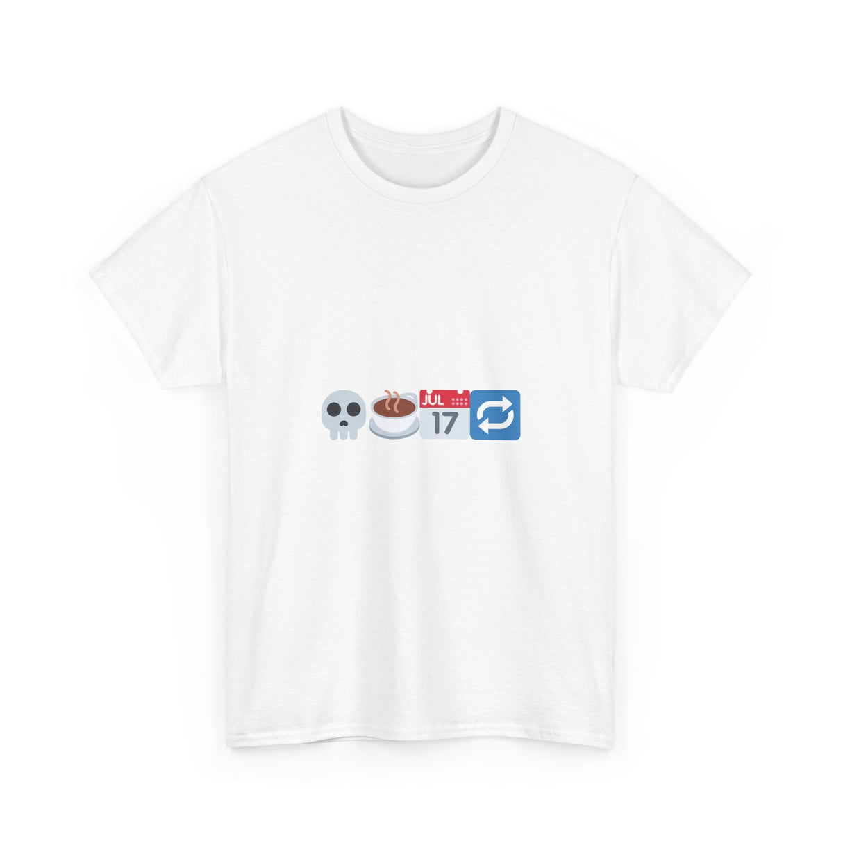 "Dead Inside But Caffeinated" Unisex Heavy Cotton Tee