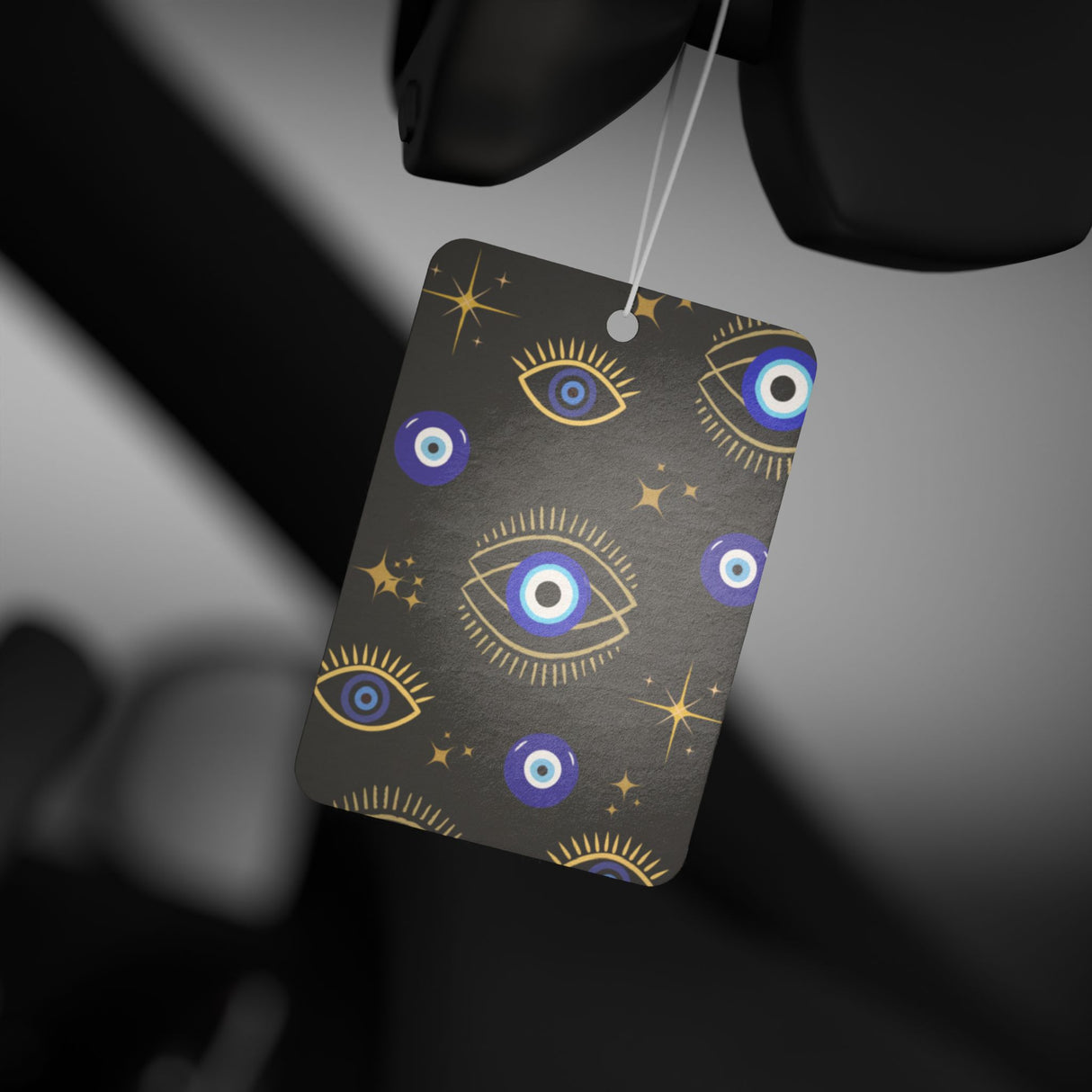Mystical Evil Eye Car Air Freshener - Black