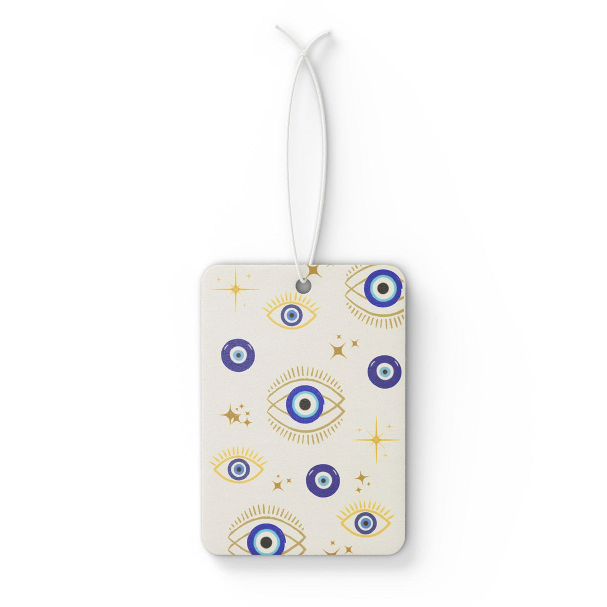 Mystical Evil Eye Car Air Freshener - White