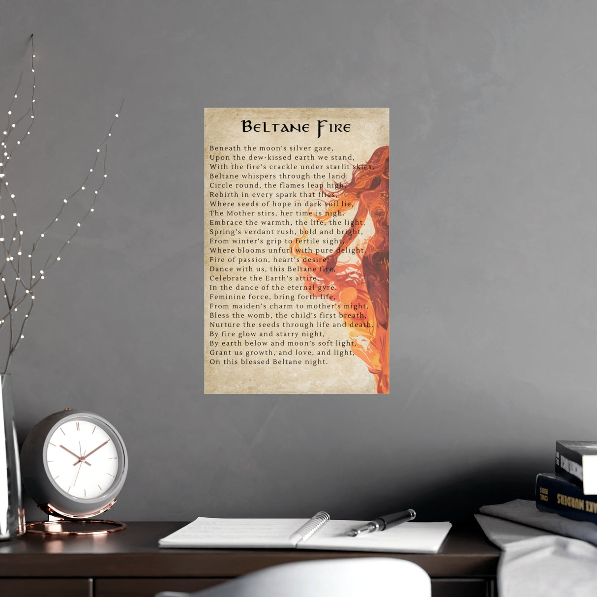 Beltane Poem Poster - Arcane Imports