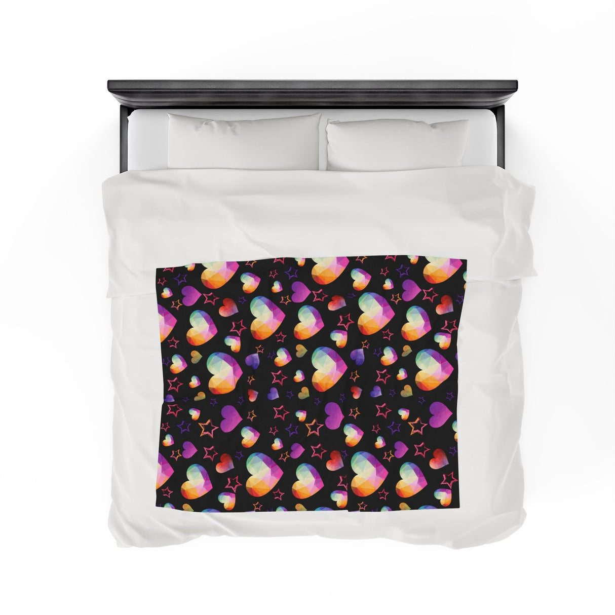 Black Heartstone Plush Blanket - Arcane Imports