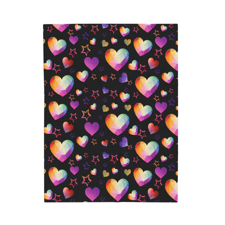 Black Heartstone Plush Blanket - Arcane Imports