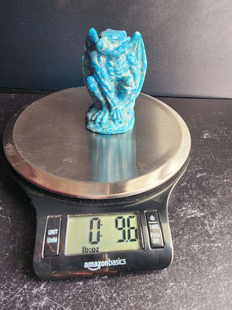Blue Apatite Gargoyle Carving - Arcane Imports