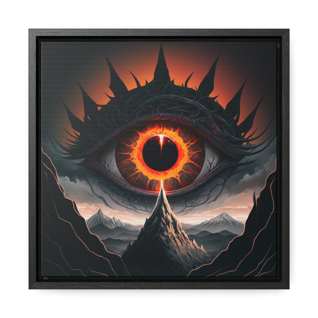 Inferno Oculus: The Eye of Eternal Ember - Gallery Canvas - Arcane Imports