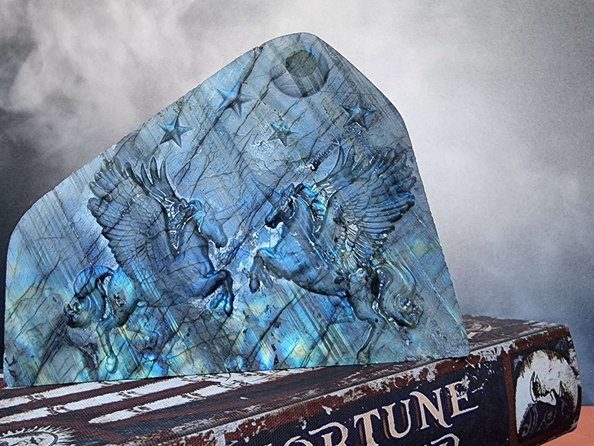 Labradorite Freeform Pegasus Carving - Arcane Imports