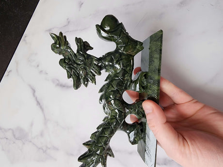 Nephrite Jade Dragon Carving - Arcane Imports