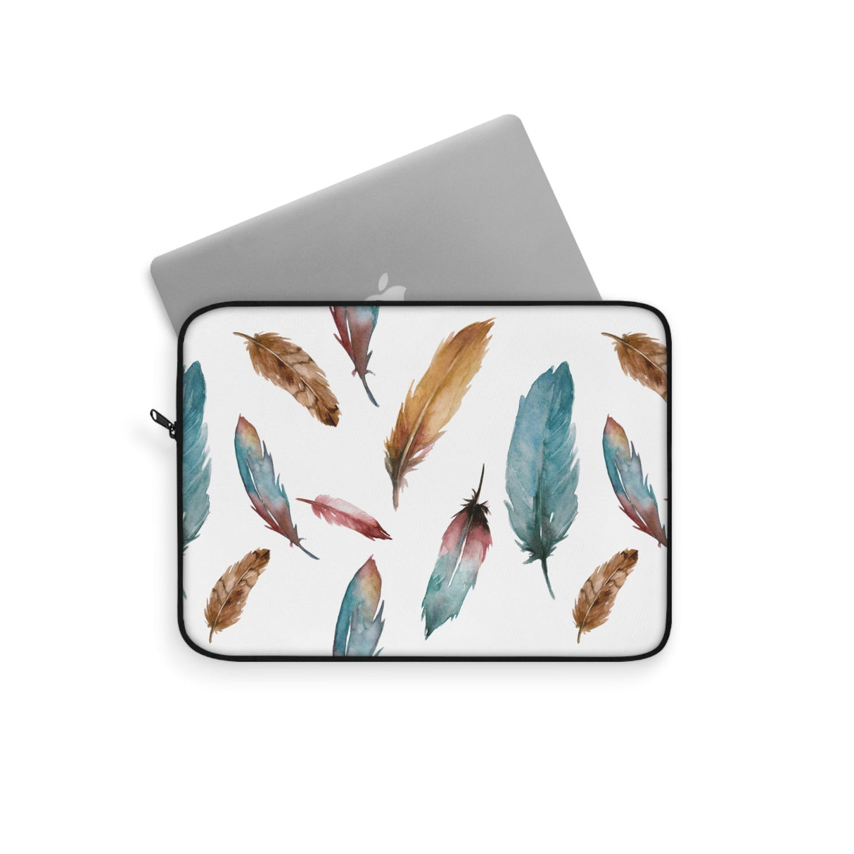 Sorceress' Wing Watercolor Feather Laptop Sleeve - Arcane Imports
