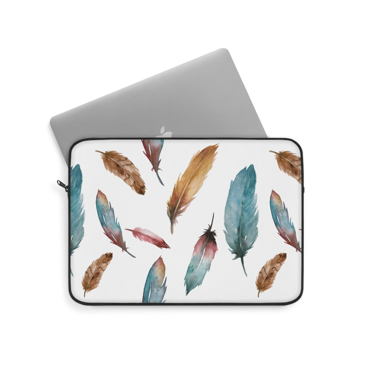 Sorceress' Wing Watercolor Feather Laptop Sleeve - Arcane Imports