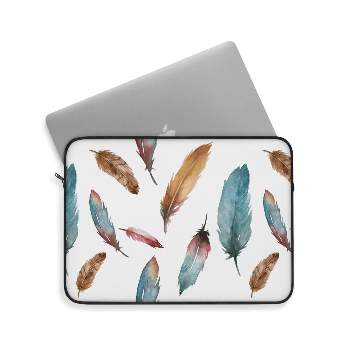 Sorceress' Wing Watercolor Feather Laptop Sleeve - Arcane Imports