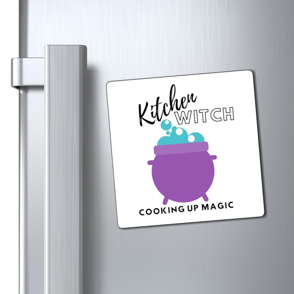 Cooking up Magic Kitchen Witch Magnet - Arcane Imports