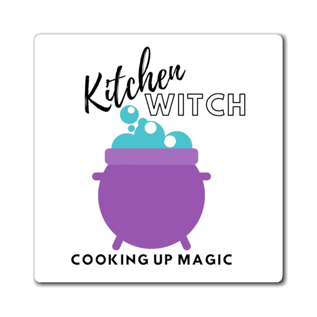 Cooking up Magic Kitchen Witch Magnet - Arcane Imports