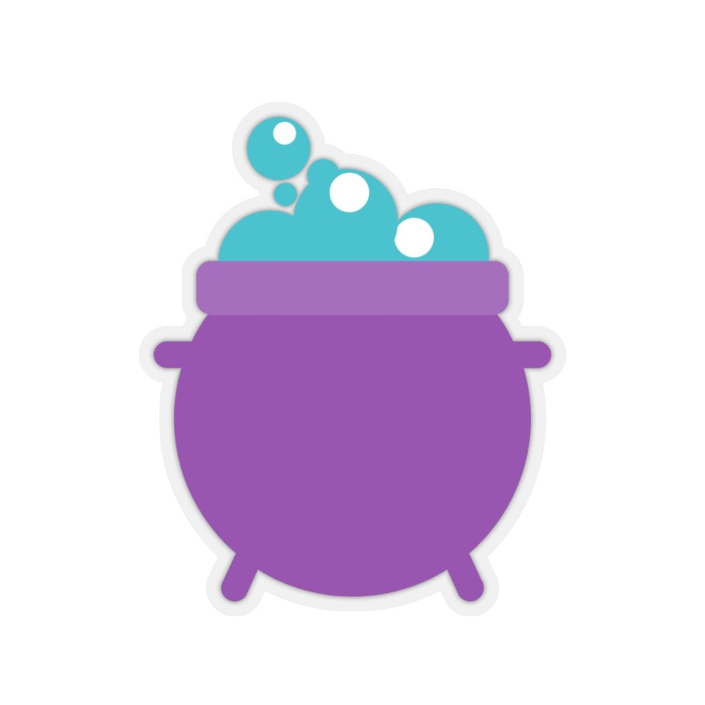 Purple Magic Cauldron Sticker - Arcane Imports