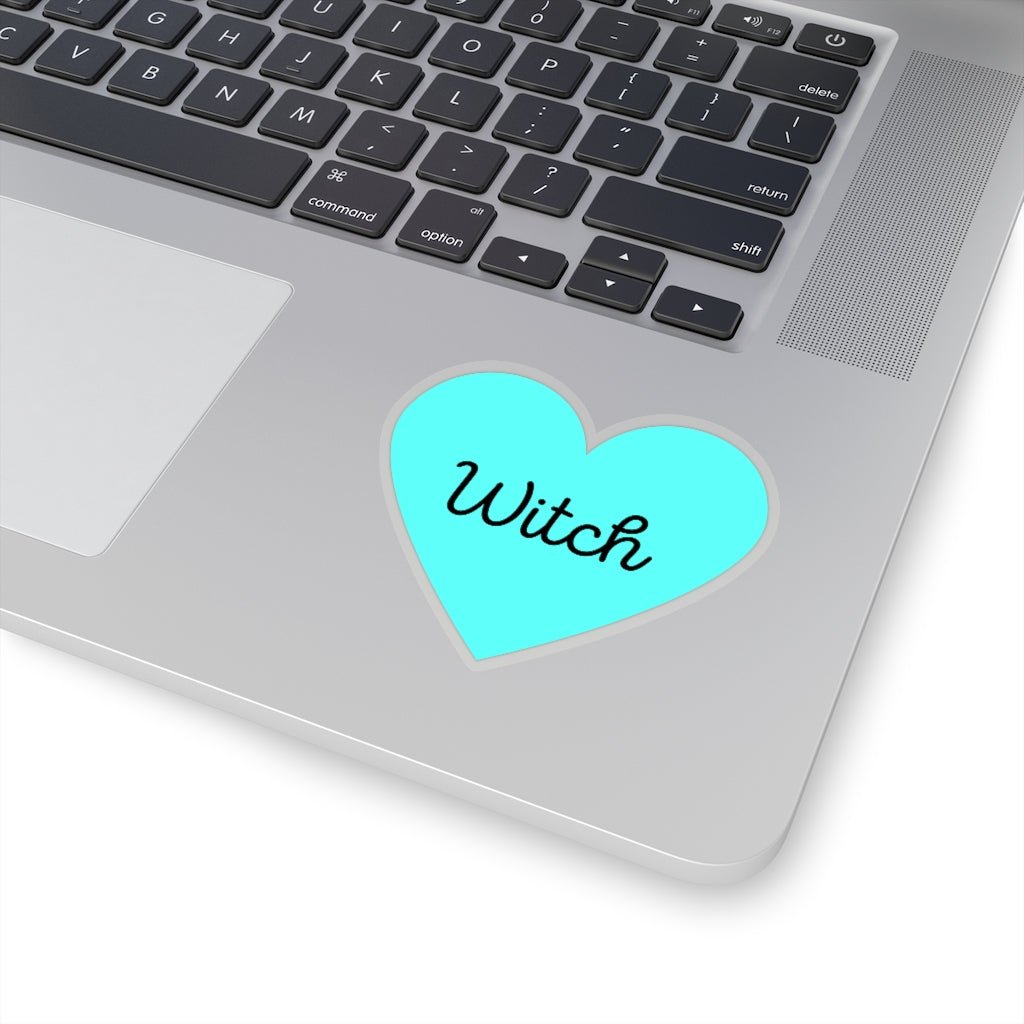 Witch Heart Sticker - Aqua - Arcane Imports