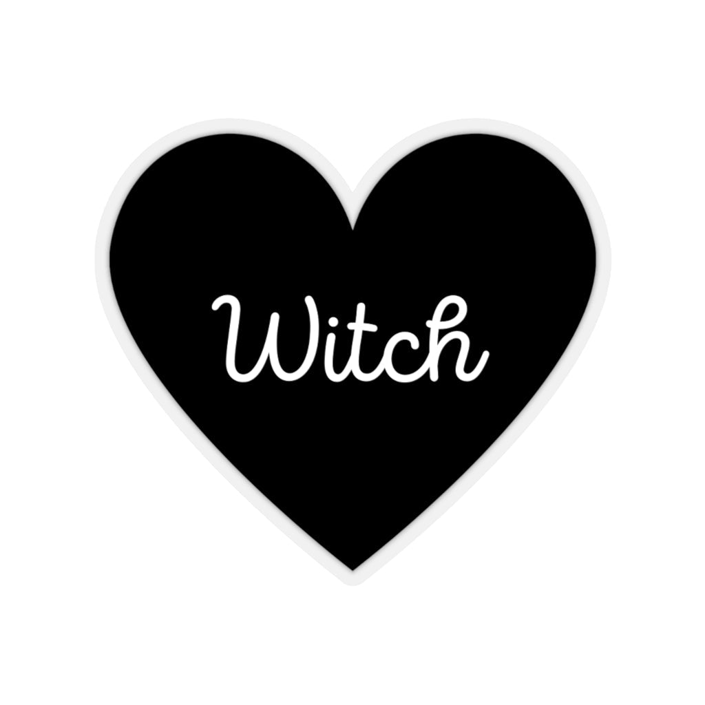 Witch Heart Sticker - Black - Arcane Imports