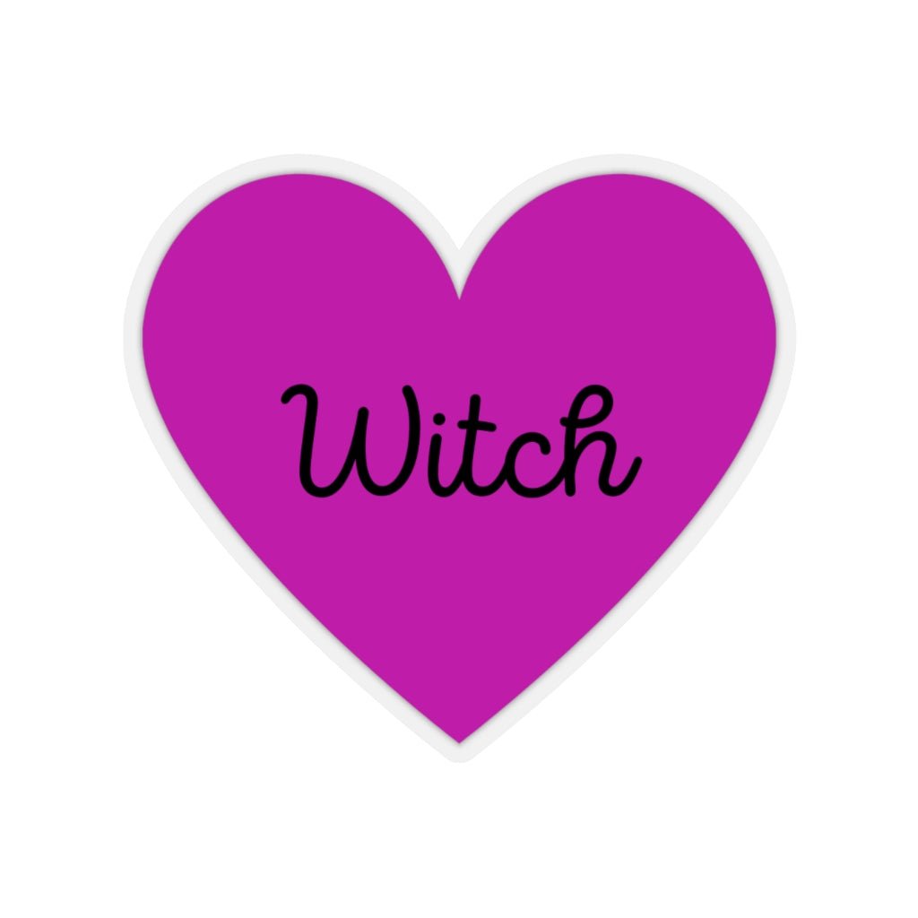 Witch Heart Sticker - Pink - Arcane Imports