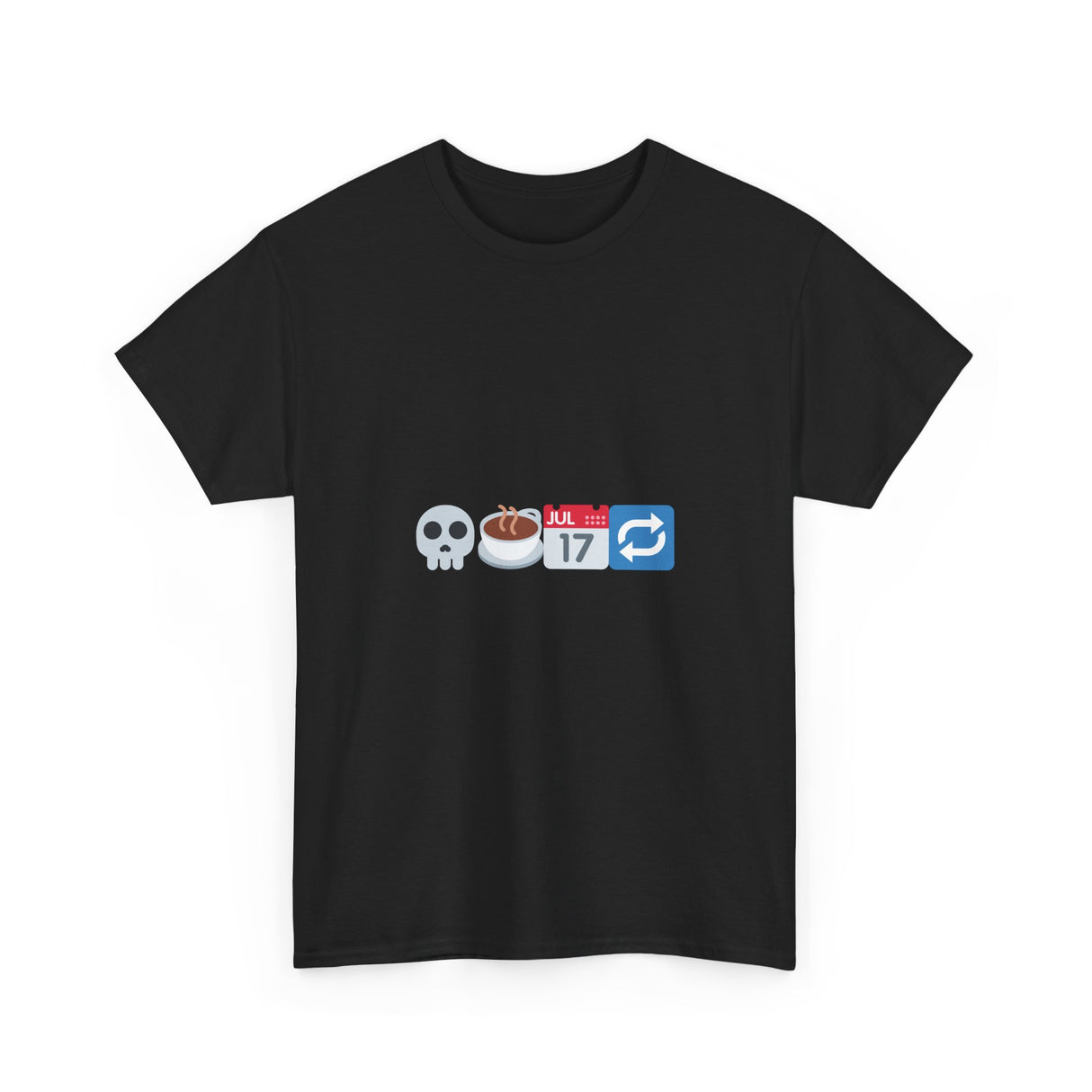 "Dead Inside But Caffeinated" Unisex Heavy Cotton Tee