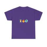 Running Out of Time Eco-Conscious Emoji Unisex Heavy Cotton Tee