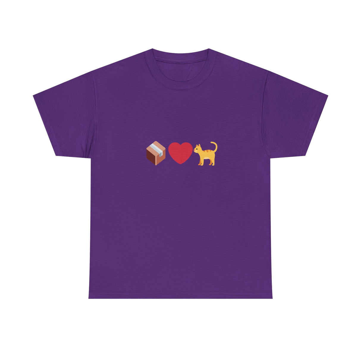 "If I Fits, I Sits" Cat Philosophy Unisex Heavy Cotton Tee