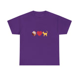 "If I Fits, I Sits" Cat Philosophy Unisex Heavy Cotton Tee