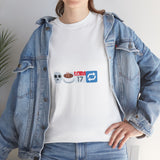 "Dead Inside But Caffeinated" Unisex Heavy Cotton Tee
