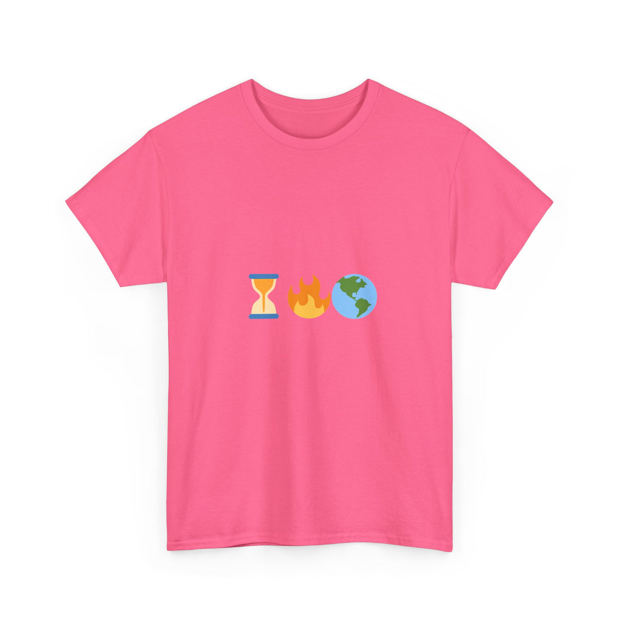 Running Out of Time Eco-Conscious Emoji Unisex Heavy Cotton Tee